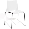 thumbnail image 6 of SAFAVIEH Couture Nellie Mid-Century PP Solid Dining Side Chair, White/Black (Set of 2), 6 of 14