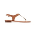 thumbnail image 2 of MICHAEL Michael Kors Women's Leather MK Plate T-Strap Thong Sandals, 2 of 3
