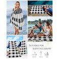 thumbnail image 5 of Black White Plaid Beach Towels Oversized Super Absorbent, Spring Farmhouse Buffalo Checkered Lightweight Bath Towel Quick Dry Sets For Bathroom/Pool/Rv Camping/Beach Play/Gym Room/Picnic 35"x70", 5 of 8