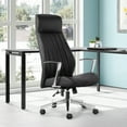 thumbnail image 2 of High Back Office Chair in Dillon Black in Antimicrobial Fabric, 2 of 11
