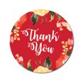 thumbnail image 1 of Darling Souvenir 45 Pcs Round Floral Border Red Thank You Stickers Wedding Envelope Seal-1.6 Inches, 1 of 4