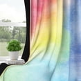 thumbnail image 6 of 2 Panels Rainbow Blackout Curtain for Bedroom, Colorful Grommet Curtain for Living Room,52x96 Inch, 6 of 6