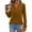 *Brown, variant on Coorders Women's Tunic Tops, Long Sleeve Basic Pleated Dressy Tops ,Black,Size L
