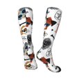 thumbnail image 2 of Knee High Socks for Men and Women, hip hop dog Althletic Compression Socks, Support Long Tube Socks for Outdoor Sport, Calf Socks, High Stockings for Women Men, 2 of 7