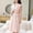 Pink, variant on Women's Sleeveless Terry Wrap Towel Bathrobe Bow Pocket for Summer Drying Balcony Lounging Pink Free Size