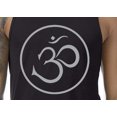 thumbnail image 3 of Mens THIN OM 100% Cotton Yoga Tank Top Shirt, Medium Black, 3 of 5