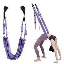 BESTSKY Adjustable Aerial Yoga Strap; Elastic Stretch Door Hanging Yoga Belts Hammock Swing Fitness Handstand Rope Training Device For Women