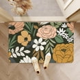 thumbnail image 6 of Bath Mat Rug,Vintage Large Floral Non Slip Quick Dry Super Absorbent Thin Bathroom Rugs Fit Under Door-Easy to Clean Bathroom Floor Mats-Shower Rug for Shower Sink Bathtub(16" x 24"in), 6 of 6