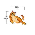 thumbnail image 2 of WIRESTER Set of 2pcs Car Air Freshener Fragrance Vent Clip Decoration with Lemon Scented Pad - Orange Tabby Cat Funny Playful Postures, 2 of 7