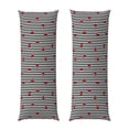 thumbnail image 2 of Bingfone Body Pillow Cover Long Pillow Case With Zipper Decorative Bedding Pillowcase 20"X54" Soft Cushion Pillow Case For Bedroom-Ladybugs On Black And White Striped, 2 of 8