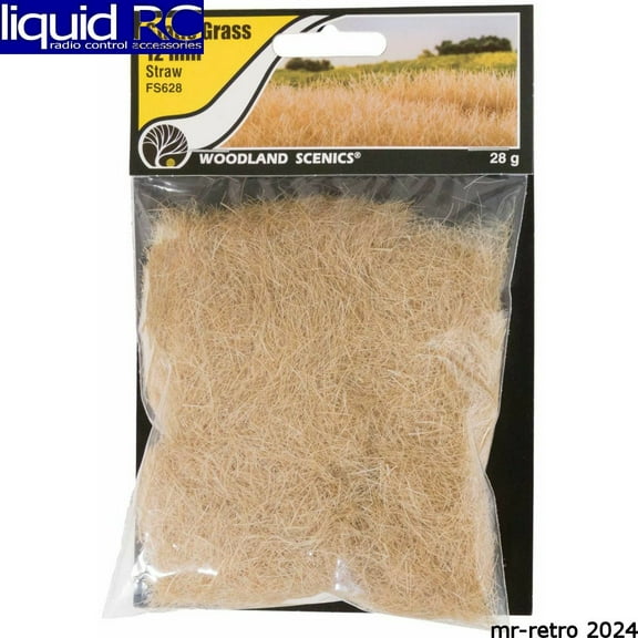 Woodland Scenics FS628 Static Grass Straw Green 12mm
