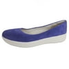 Fitflop Womens Adoraballerina Perforated Flat Shoes, Lavender Blue, US 10