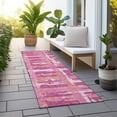 thumbnail image 6 of Addison Rugs Chantille Indoor/Outdoor Transitional Stripes Blush Washable Runner Rug, 2'3" x 7'6", 6 of 6