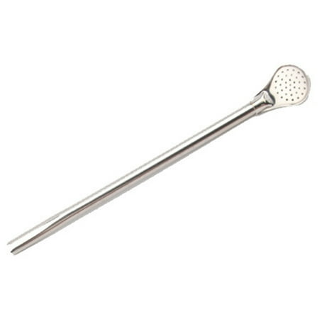 

OCUhome Straw Spoon Bombilla Spoon Long Handle Filter 2 in 1 Stainless Steel Yerba Mate Tea Straw for Party