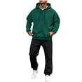 thumbnail image 6 of Mens 2-Piece Hoodie & Jogger Set Comfortable Loose Fit Outfit with Pocket Drawstring for Daily Wear, Gym & Lounging, Multiple Color Options, 6 of 8