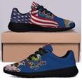 thumbnail image 3 of Pennsylvania Stte Ruffed Grouse Bird and Mountain Laurel Flower Shoes Sneakers Black Size 4, 3 of 7