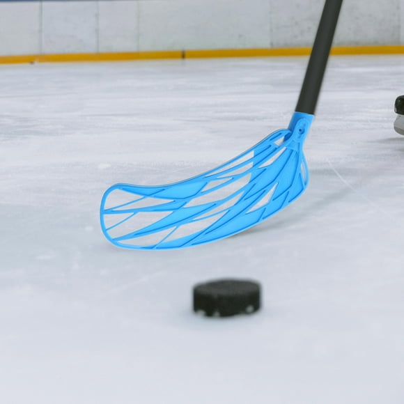 AURARMLET Adult Hockey Stick PP Fiberglass Blue 1Pack for Ball Control