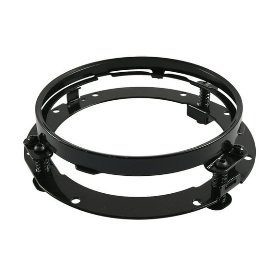 BIBABLYKE Universal 7 Inch Headlight Mounting Bracket Aluminum Round Headlight Rings Simple Installation for Car & Motorcycle