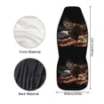 thumbnail image 5 of ZIATUBLE American Flag Car Seat Covers Sets Soft Front Seats Protector 2 Pcs Anti-Slip High Back Saddle Blankets Fit for SUV Sedan Van Automotive Interior Accessories for 4th of July, 5 of 7