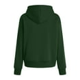 thumbnail image 6 of Xudanell Pullover Sweatshirts for Women Pullover Lightweight Sweatshirts Oversized Hoodies Long Sweatshirt Dark Green S, 6 of 6