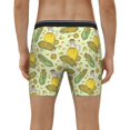 thumbnail image 4 of Picia Corn And Corn Oil Pattern Men's Athletic Long Leg Briefs , Performance Stretch Underwear，Moisture-Wicking, 4 of 7