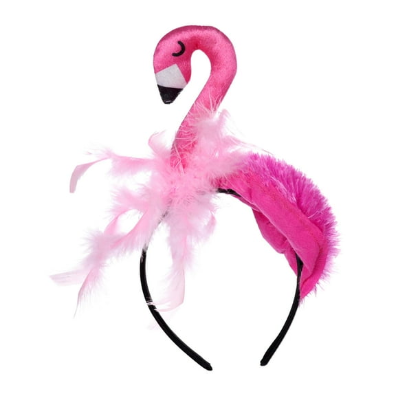 Cartoon Flamingo Headband, Decor hoops Hair Accessories Headdress for Halloween cosplay Teens Women Holiday Carnival