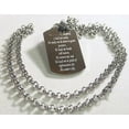 thumbnail image 2 of PSALM 23  THICK  NECKLACE  DOG TAG STAINLESS STEEL ROLO CHAIN PRAYER MEMORIAL, 2 of 5