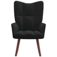 thumbnail image 1 of vidaXL Relaxing Chair Black Velvet, 1 of 5