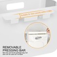 thumbnail image 4 of Hanging Trash Can for Kitchen Cabinet Door Folding Waste Bin Portable Collapsible Garbage Can Plastic for Kitchen Bathroom Living Room Car Outdoor Travel (Brown), 4 of 13