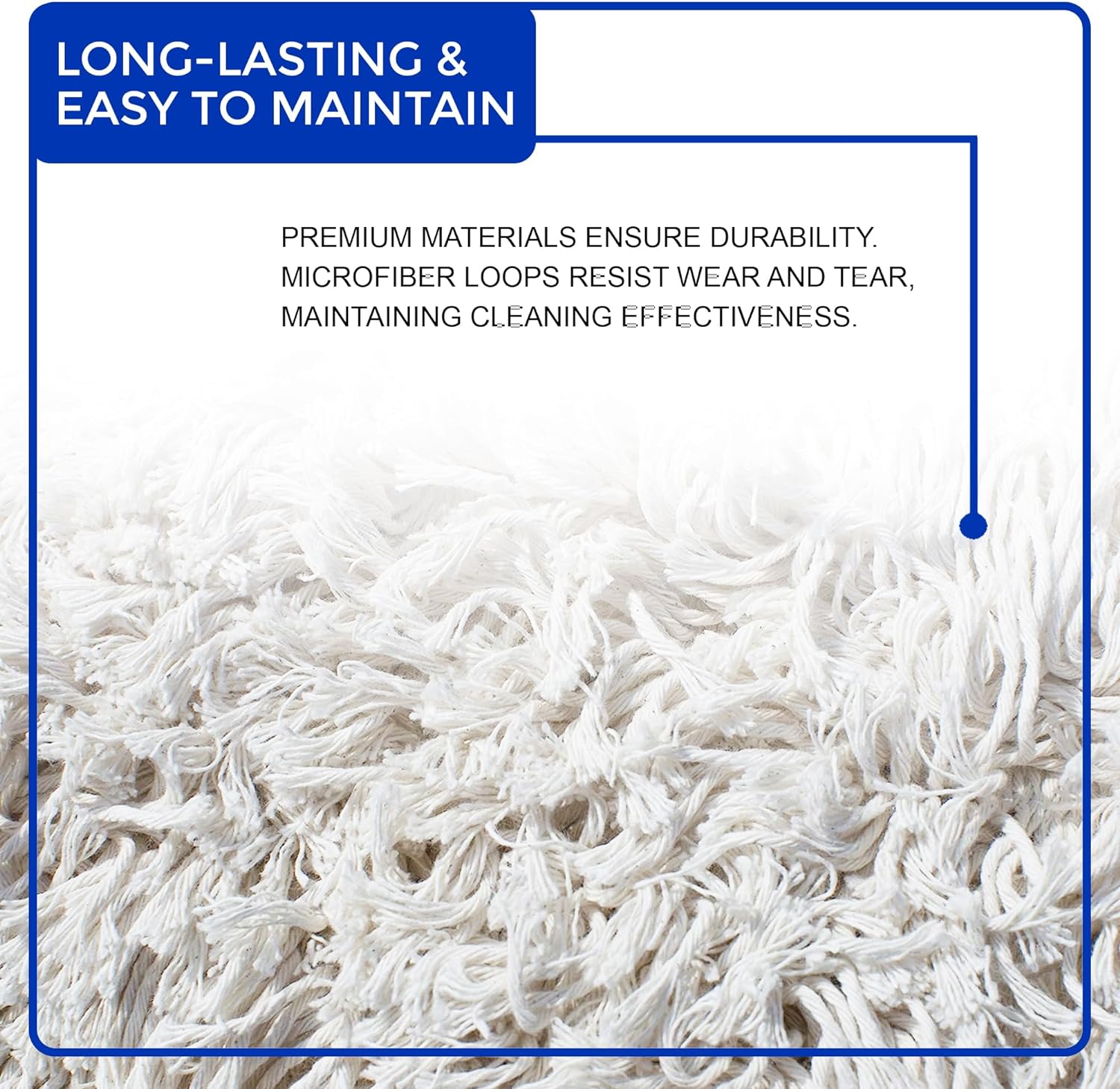 nine forty industrial | commercial usa cotton floor dust mop head refill | replacement (2 pack, 24" wide x 5") - image 5 of 8