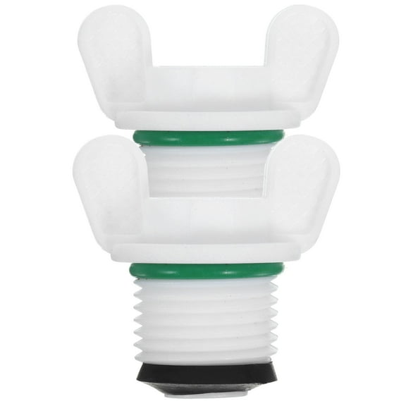 Beaupretty 2Pcs Replacement Hot Water Bottle Stoppers White Plastic Leakproof Caps