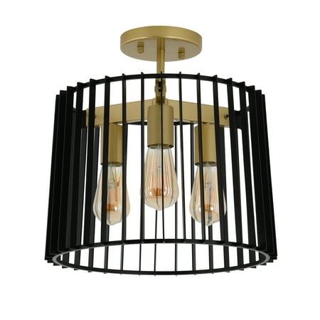 

Artika Gatsby Black and Gold Flush Mount