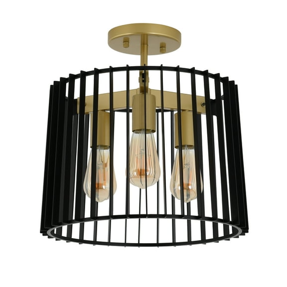 Artika Gatsby Black and Gold Flush Mount
