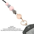 thumbnail image 4 of Lanière Réglable en Silicone Transparent avec Perles et Porte-Clés Multi-Usage pour Entreprises Salons Professionnels, 4 of 7