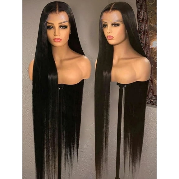 34 Inch Bone Straight 13x4 Lace Front Human Hair Wigs For Women Brazilian 360 Transparent Human Hair Lace Frontal Wig