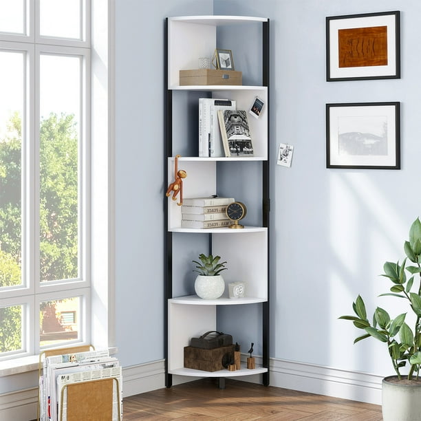 YITAHOME 6Tier Corner Shelf, 68.8" Tall Modern Free Standing Zigzag