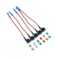 thumbnail image 1 of WEUVEB 5Pcs Inline Fuse Holder Low Profile Car Fuse Tap Holder for Remote Starter Black, 1 of 8