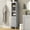 Gray, variant on Gray Particle Board and MDF Tall Storage Cabinet, 68 in Height with Adjustable Shelves