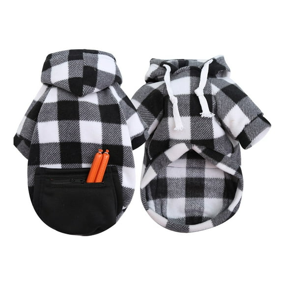 TIELUTT Dog Hoodie with Pocket - Fall Winter Warm Sweater Puppy Sweater Vests for Boys Boy Dog Sweaters for Medium Dogs Small Pet Clothes for Cat Puppy Vest Clothes Chihuahua Sweaters for Winter