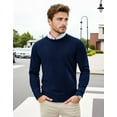 thumbnail image 3 of COOFANDY Men's Crew Neck Knitted Pullover Slim Fit Lightweight Sweatshirt all-Season Casual Dressy Wear, 3 of 6