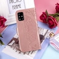 thumbnail image 3 of Flip Case for Samsung Galaxy A51, Butterfly Embossment Pattern Wallet Case with[Magnetic Closure][Card Slots][Kickstand][Wrist Strap], Slim Cover for Samsung Galaxy A51 - Rose Gold, 3 of 7