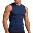 thumbnail image 3 of BRGZLK Men's Tank Top Sleeveless Swim Shirt Upf 80+ Elastic Quick Drying Muscle Shirts Workout Lightweight Gym Round-Neck Vest, 3 of 5