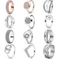 thumbnail image 2 of Silver Plated Women Luxury Stackable Ring Real Infinite Flower Daisy Fine Jewelry Rings For Engagement Weddling Party KTR211- (1) 6, 2 of 6