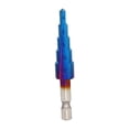 thumbnail image 1 of Broca escalonada HSS para taladrar metales, herramientas eléctricas, broca cónica escalonada para aficionados al bricolaje. 5 pasos, 1 of 5