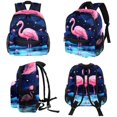 thumbnail image 4 of Starry Sky Flamingo Airport Backpack Preppy Cute Mini Shoulder School Backpack Lightweight with Adjustable Shoulder Strap Large Capacity Printed Design, 4 of 6
