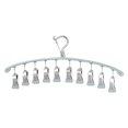 thumbnail image 1 of Moyic Organizador de mallas, colgador de ropa, gancho de almacenamiento, tamaño compacto, ahorro de espacio, accesorios para el hogar, Clip Almacenamiento y organización del hogar Gris, 1 of 6