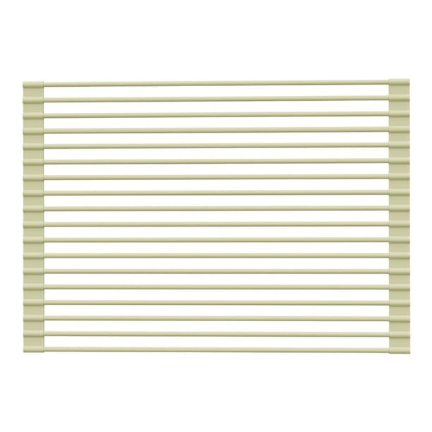 Escurridor de platos enrollable extensible, escurridor de platos multiusos resistente al calor, antideslizante y plegable