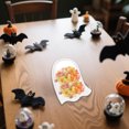 thumbnail image 4 of 2 Pcs Halloween Serving Trays, Ghost Shaped Reusable Plastic Platter for Candy, Fruit, Snacks, Dessert and More, 4 of 6