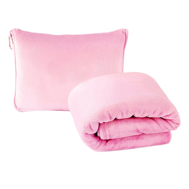 Yhmxh Bedding Travel Blanket Two-In-One Foldableable Storage Nap Blanket Flannel Outdoor Airplane Blanket Skin-friendly Throw Blanket Machine Washable Microfiber Bed Sheet Set