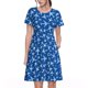 thumbnail image 1 of Fotbe Airplanes in the Sky Vestido Largo de Moda para Mujer, Vestido Tipo Camiseta con Manga Corta y Estilo Casual a Rayas y Bloques de Color, 1 of 6